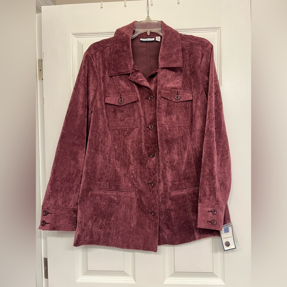 Women's Croft and Barrow Burgundy Jacket